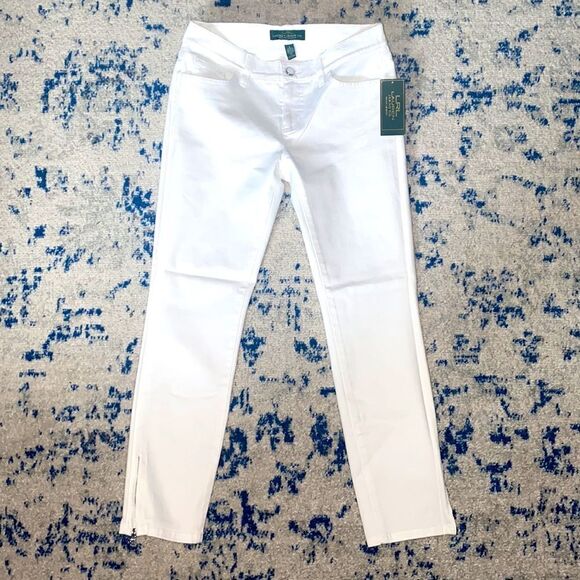 🔥LAUREN JEANS CO RALPH LAUREN WHITE SZ 4 New stretch - Picture 4 of 9